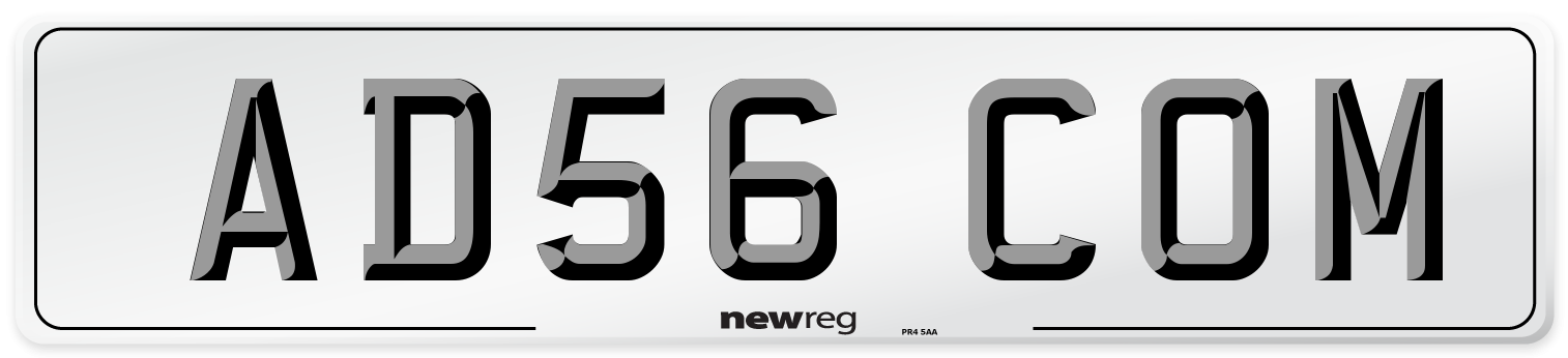 AD56 COM Number Plate from New Reg